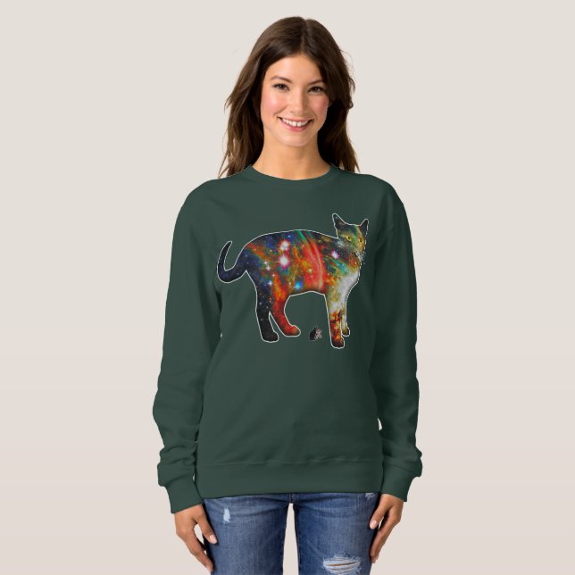 Proxima Space In Cat T-Shirt Sweatshirt (Vorne ganz)
