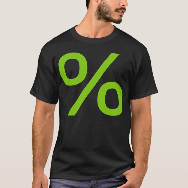 Prozent - Grün T-Shirt (Vorderseite)