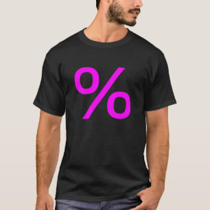 Prozent (klein) - Magenta T-Shirt