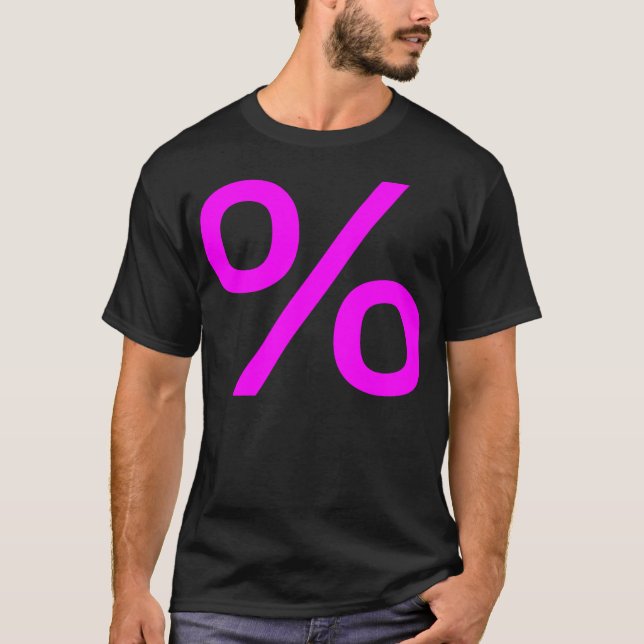 Prozent - Magenta T-Shirt (Vorderseite)