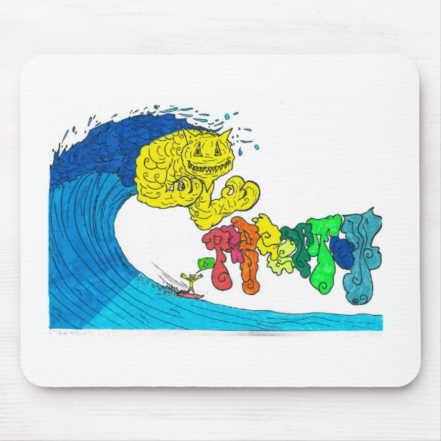 prozentuales Surfen Mousepad (Vorne)