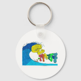 prozentuales Surfen Schlüsselanhänger