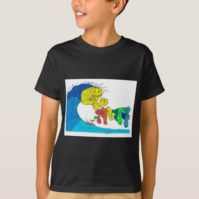 prozentuales Surfen T-Shirt (Vorderseite)