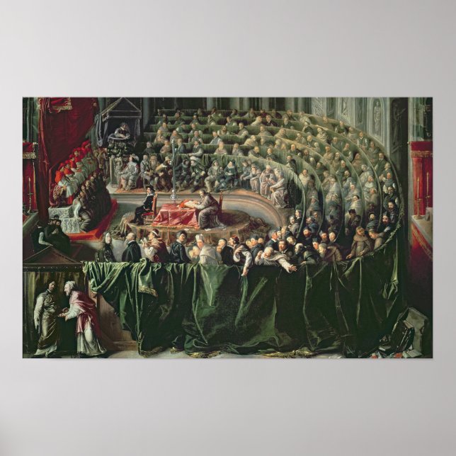 Prozess gegen Galileo, 1633 2 Poster (Vorne)