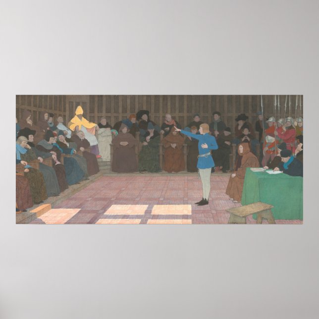 Prozess gegen Joan of Arc - Boutet de Monvel Fine  Poster (Vorne)