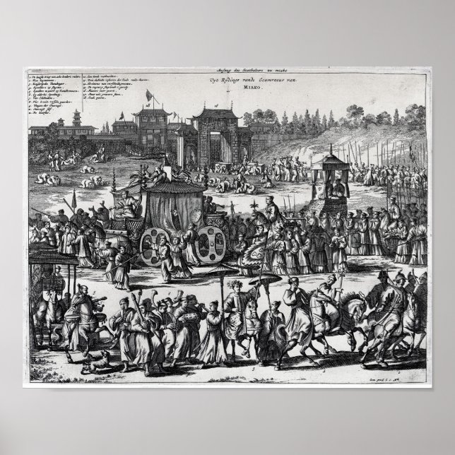 Prozession aus den Toren Macaus Poster (Vorne)
