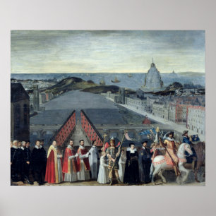 Prozession der Bruderschaft Saint-Michel Poster