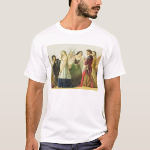 Prozession der Charaktere von Shakespeare (Öl an T-Shirt
