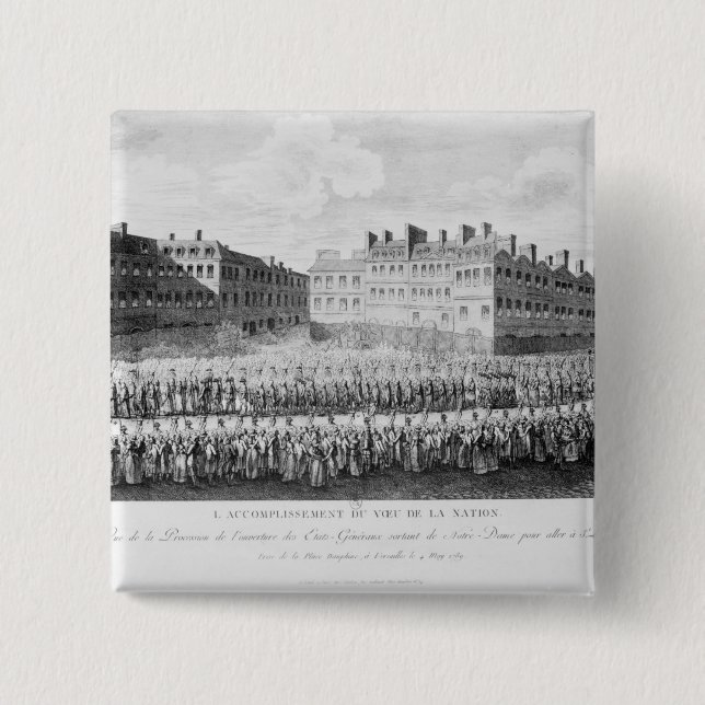 Prozession der Eröffnung den Anwesen Button (Vorderseite)