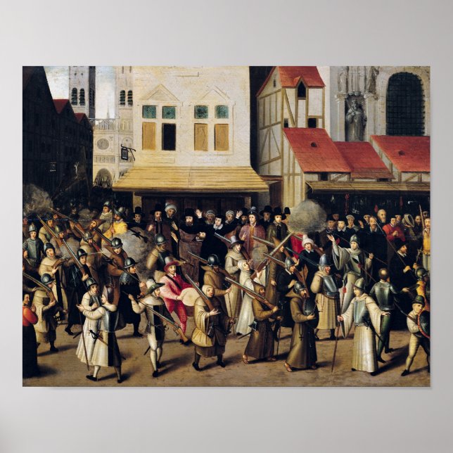 Prozession der Heiligen Liga 1590 Poster (Vorne)