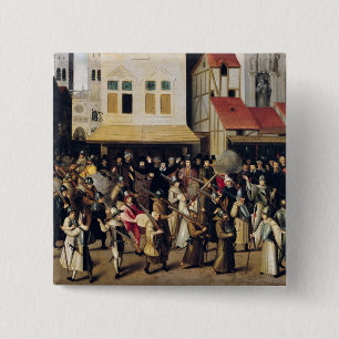 Prozession der heiligen Liga im Jahre 1590 Button