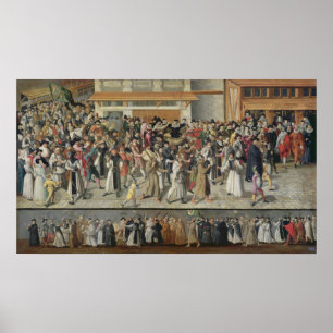 Prozession der heiligen Liga Poster