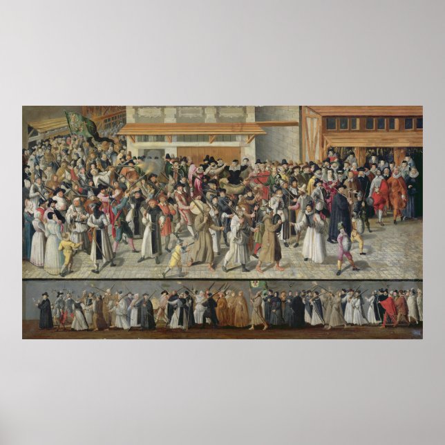 Prozession der Heiligen Liga Poster (Vorne)