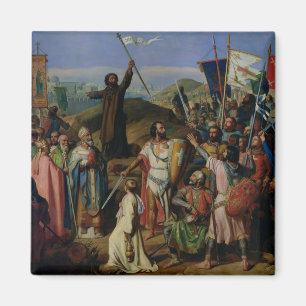 Prozession der Kreuzfahrer um Jerusalem Magnet