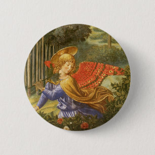 Prozession des Magi-Engels von Benozzo Gozzoli Button