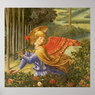 Prozession des Magi-Engels von Benozzo Gozzoli Poster