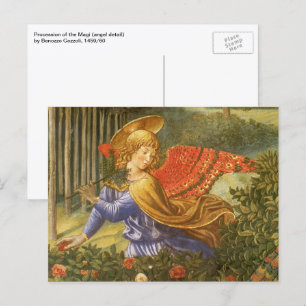 Prozession des Magi-Engels von Benozzo Gozzoli Postkarte