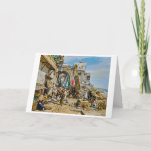 Prozession in Jaffa   Gustav Bauernfeind   Karte