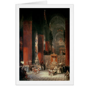 Prozession in Sevilla-Kathedrale, 1833 (Öl auf