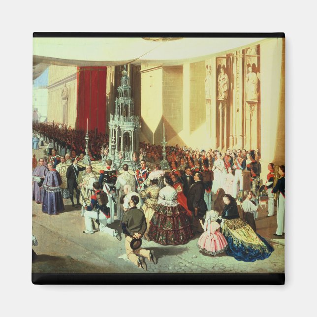 Prozession von Corpus Christi in Sevilla Magnet (Vorne)