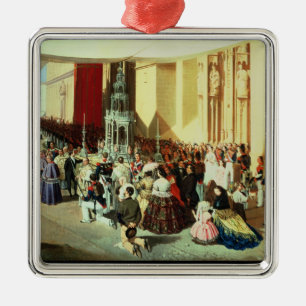 Prozession von Corpus Christi in Sevilla Silbernes Ornament
