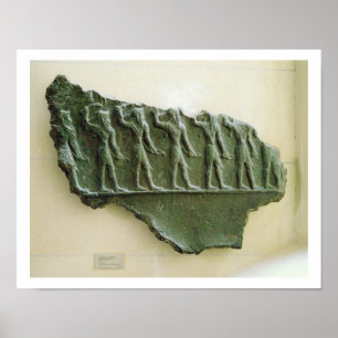 Prozession von Elamite Kriegern, Susa, der Iran, Poster