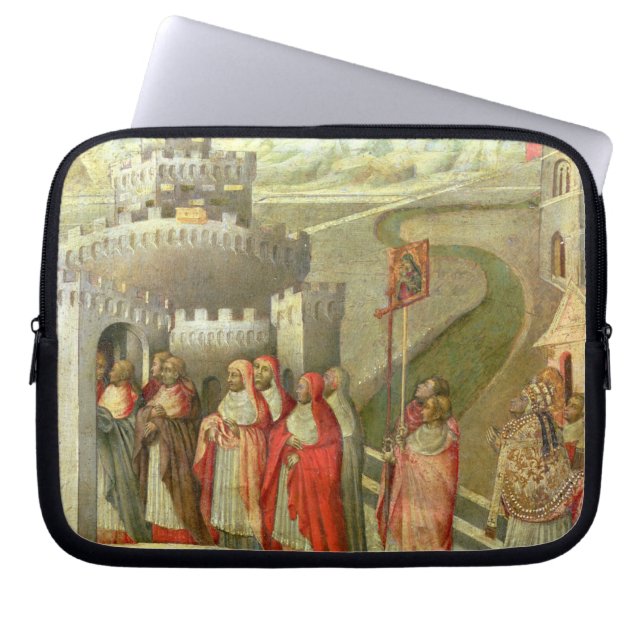 Prozession von St Gregory zum Castel St. Angelo Laptopschutzhülle (Vorderseite)