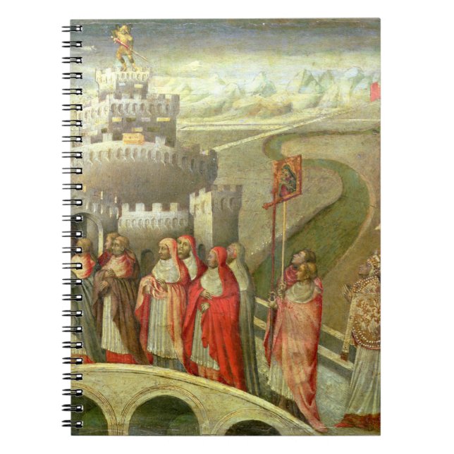 Prozession von St Gregory zum Castel St. Angelo Notizblock (Vorderseite)