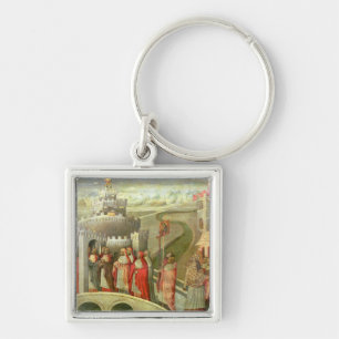 Prozession von St Gregory zum Castel St. Angelo Schlüsselanhänger