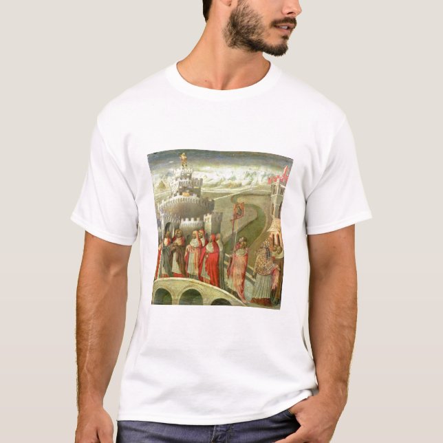 Prozession von St Gregory zum Castel St. Angelo T-Shirt (Vorderseite)