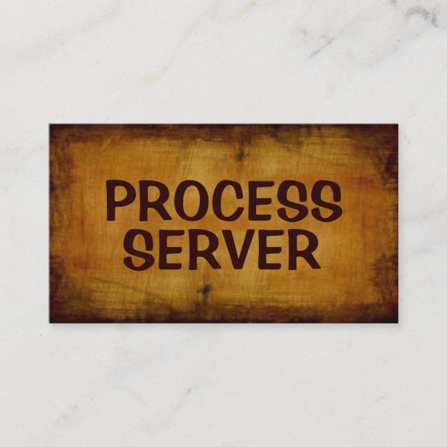Prozessserver-Antike Visitenkarte (Vorderseite)