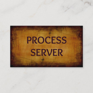 Prozessserver-Antike Visitenkarte
