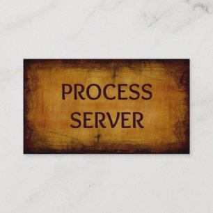Prozessserver Antiquität Geschäftskarte Visitenkarte