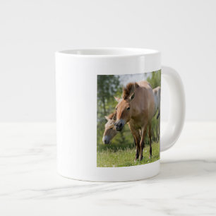 Prozewalskis Pferd- und Fohlenwandern Jumbo-Tasse
