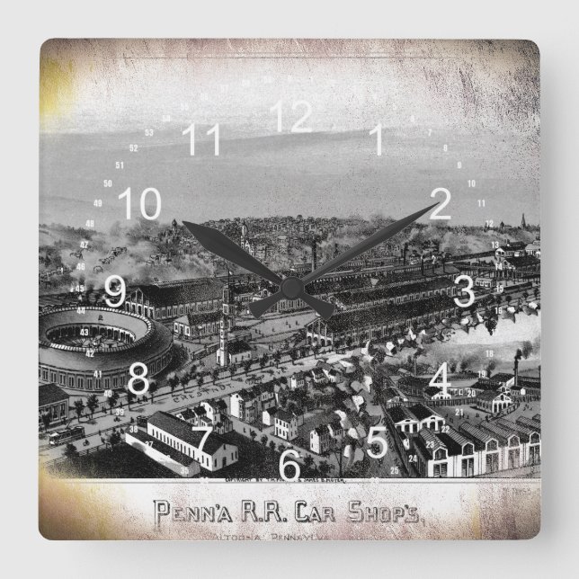 PRR Altoona kauft Wanduhr 1895 (Vorderseite)