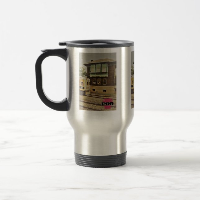 PRR Cork Signal Tower Travel Mug Reisebecher (Links)
