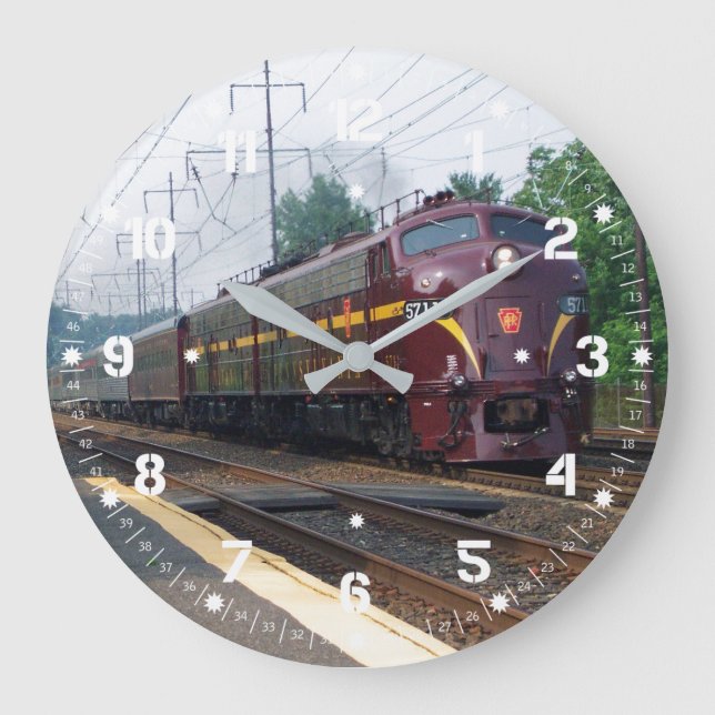 PRR E8a 5711 AN Cyrm Lynne PA Große Wanduhr (Vorderseite)