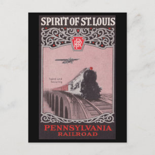 PRR-Zug Spirit of St. Louis Postkarte