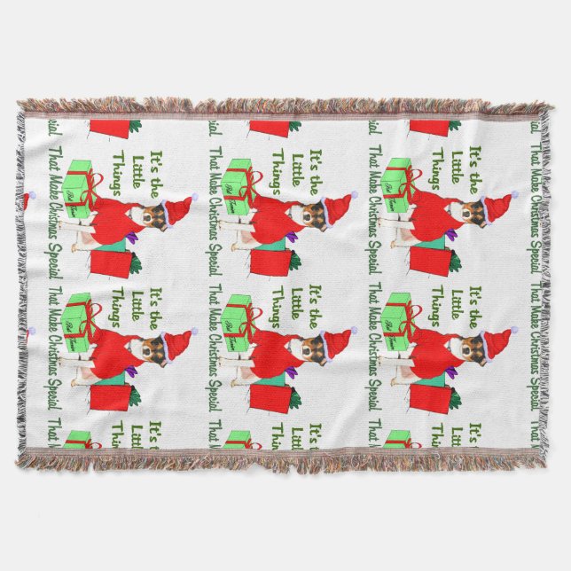 PrRat Terrier Weihnachten anpassen Decke (Vorderseite)