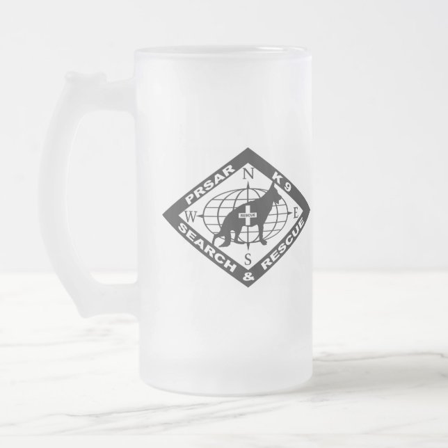 PRSAR Bier-Tasse Mattglas Bierglas (Links)