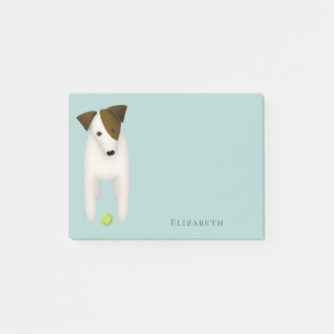 PRT JRT Hund mit süßer Kopfneigung Post-it Notes Klebezettel