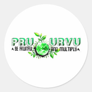 Pru Urvu Runder Aufkleber