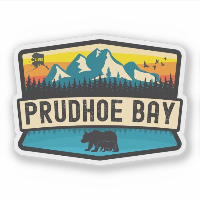 Prudhoe Bay, Alaska Aufkleber (Vorderseite)