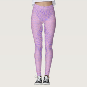 Prüfbares Netzmuster 02 LPink BG Leggings