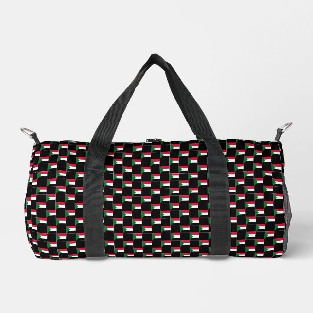 Prüfed Sudan Flag Muster Duffle Bag (Vorderseite)
