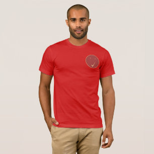 Prüfen Sie Gesicht - Häkchen/Weiß. T-Shirt