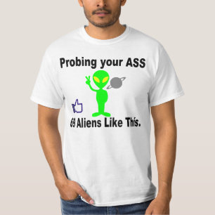 Prüfendes alien, dergleichen dieses T-Shirt