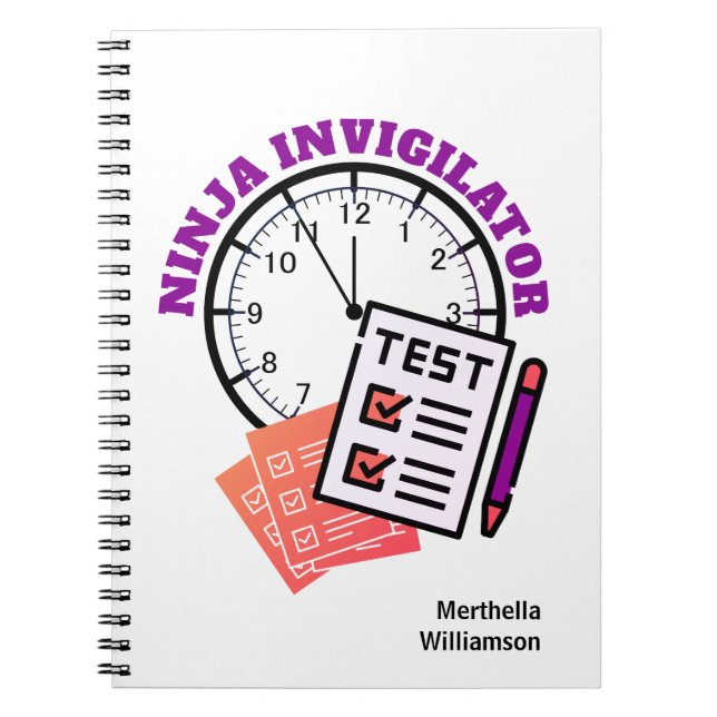 Prüfer NINJA INVIGILATOR Lehrer Notizblock (Vorderseite)