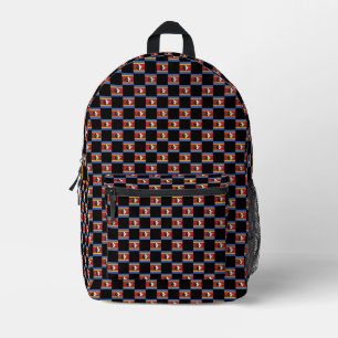 Prüfes Eswatini-Flag-Muster Bedruckter Rucksack
