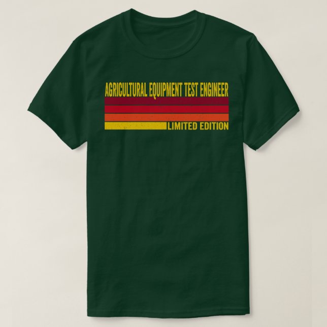 Prüfingenieur für landwirtschaftliche Ausrüstung T-Shirt (Design vorne)